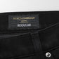 Black Cotton Regular Denim Men Trouser Jeans