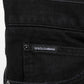 Black Cotton Regular Denim Men Trouser Jeans