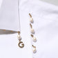 White Cotton DG Logo Pearl GOLD Formal Shirt