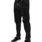 Black Washed Ripped Loose Cotton Denim Jeans