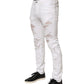 White Distressed Ripped Denim Trouser Jeans