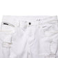 White Distressed Ripped Denim Trouser Jeans