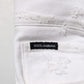 White Distressed Ripped Denim Trouser Jeans