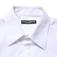 White Logo Plaque Collared Formal Dress  Shirt