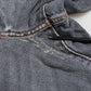 Dark Gray Cotton Stretch Skinny Denim Jeans