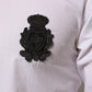 White Cotton GOLD DGPatch Formal Dress Shirt