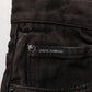 Black Cotton Tattered Denim Men Bermuda Short