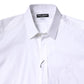 White Cotton Collared GOLD FormalDress Shirt