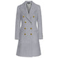 Gray Wool Women Coat