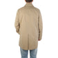 Beige Cotton Men Trench Coat