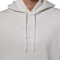 White Logo Hooded Men Sweatshirt  Sweater