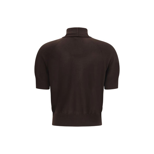 Short sleeve wool Sweater