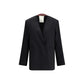 Black Polyester Blazer