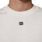 White DG Logo Crew Neck Sweatshirt Sweater