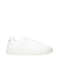 White Leather Low Top Sneakers