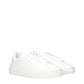 White Leather Low Top Sneakers
