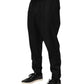 Black Drawstring Men Jogger Sweatpants Pants
