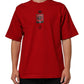 Red Logo Eye Print Cotton Short Sleeve T-shirt