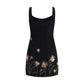 Black Nylon Cocktail Dress