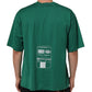 Green Cotton Graphic Logo Print Crewneck T-shirt