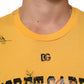 Yellow Secret Graden Floral Cotton Crew Neck T-shirt