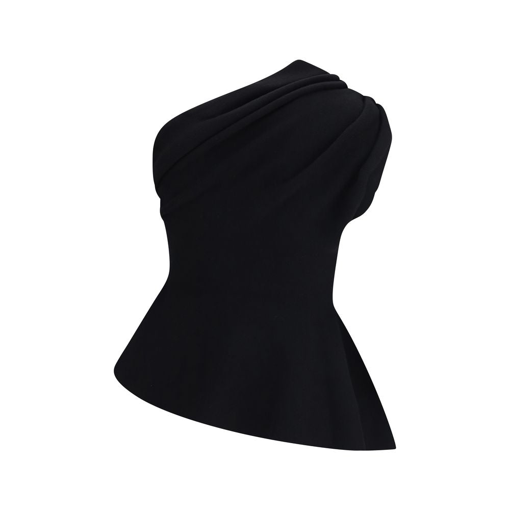 Black Merino Wool Top