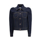 Denim Jacket with pointed shoulders