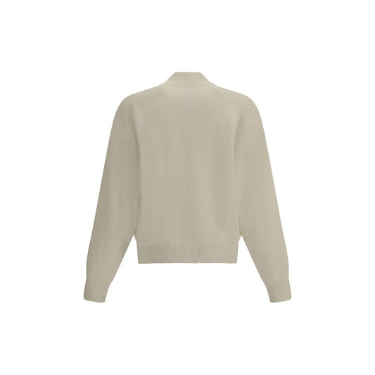 Embroidered Virgin Wool Cardigan