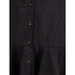 Black Cotton Casual Dress