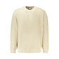 Beige Cotton Men Sweater