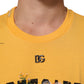 Yellow Secret Graden Floral Cotton CrewNeck T-shirt