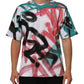 White Graffiti Crew Neck Short Sleeves T-shirt