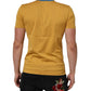 Yellow Logo Crew Neck Short Sleeves T-shirt