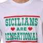 White Graphic Print Cotton Crew Neck T-shirt
