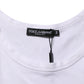 White Sleeveless Round Neck Tank Top T-shirt