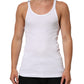 White Sleeveless Round Neck Tank Top T-shirt