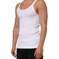 White Sleeveless Round Neck Tank Top T-shirt