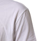 White Cotton Crew Neck Short Sleeves T-shirt