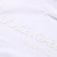 White Cotton Crew Neck Short Sleeves T-shirt