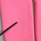 Pink Polyester Long Sleeves Sheath Midi Dress