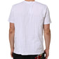 White Logo Print Cotton Crew Neck T-shirt