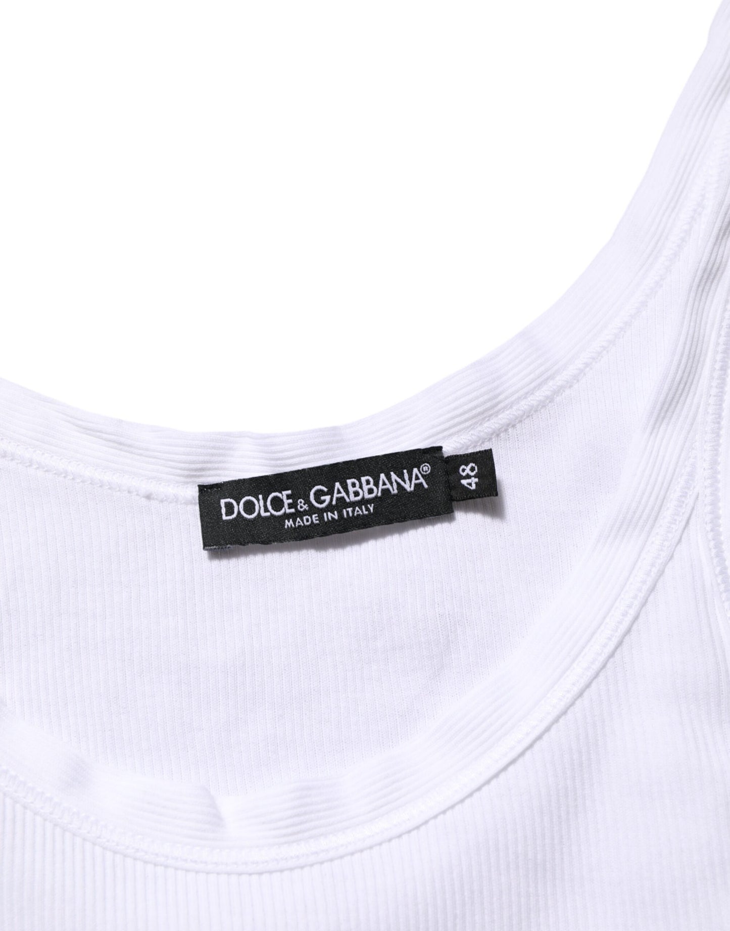White Sleeveless Round Neck Tank Top T-shirt