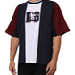 Multicolor Striped Cotton Men Crew Neck T-shirt