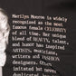 Black Marilyn Monroe Cotton Crew Neck T-shirt