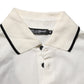White Logo Embroidery Cotton Polo T-shirt