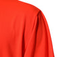 Neon Orange Polyester Men Crew Neck T-shirt