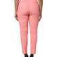 Pink High Waist Dress Tapered Trouser Pants