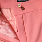 Pink High Waist Dress Tapered Trouser Pants