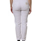 White Cotton Tattered BOYFRIEND Denim Jeans