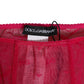 Fuchsia Logo Lace Tight Midi Trousers Underwear